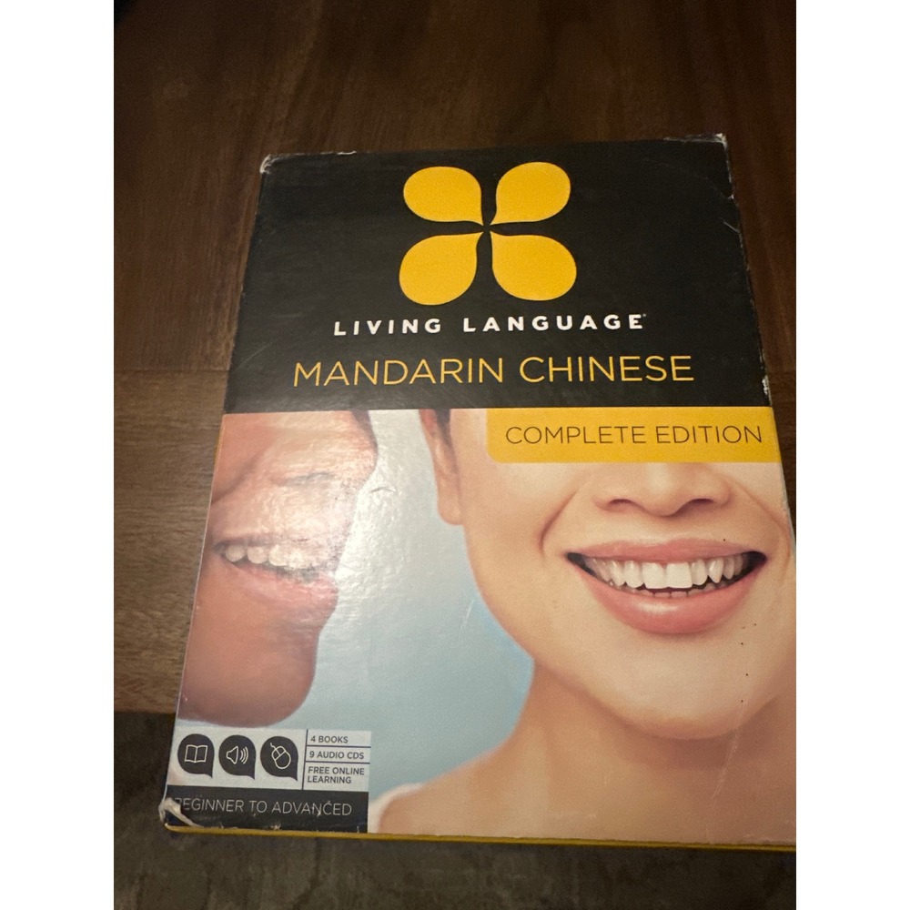 Living Language Mandarin Chinese Complete Edition 3 Books 9 Audio CDs Beginner
